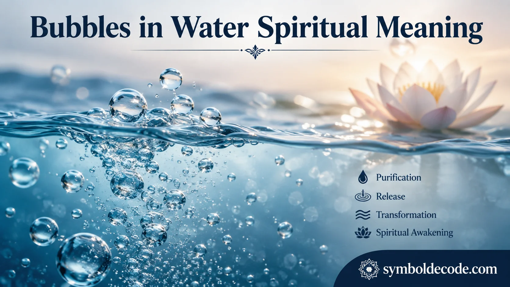 Bubbles in Water Spiritual Meaning
