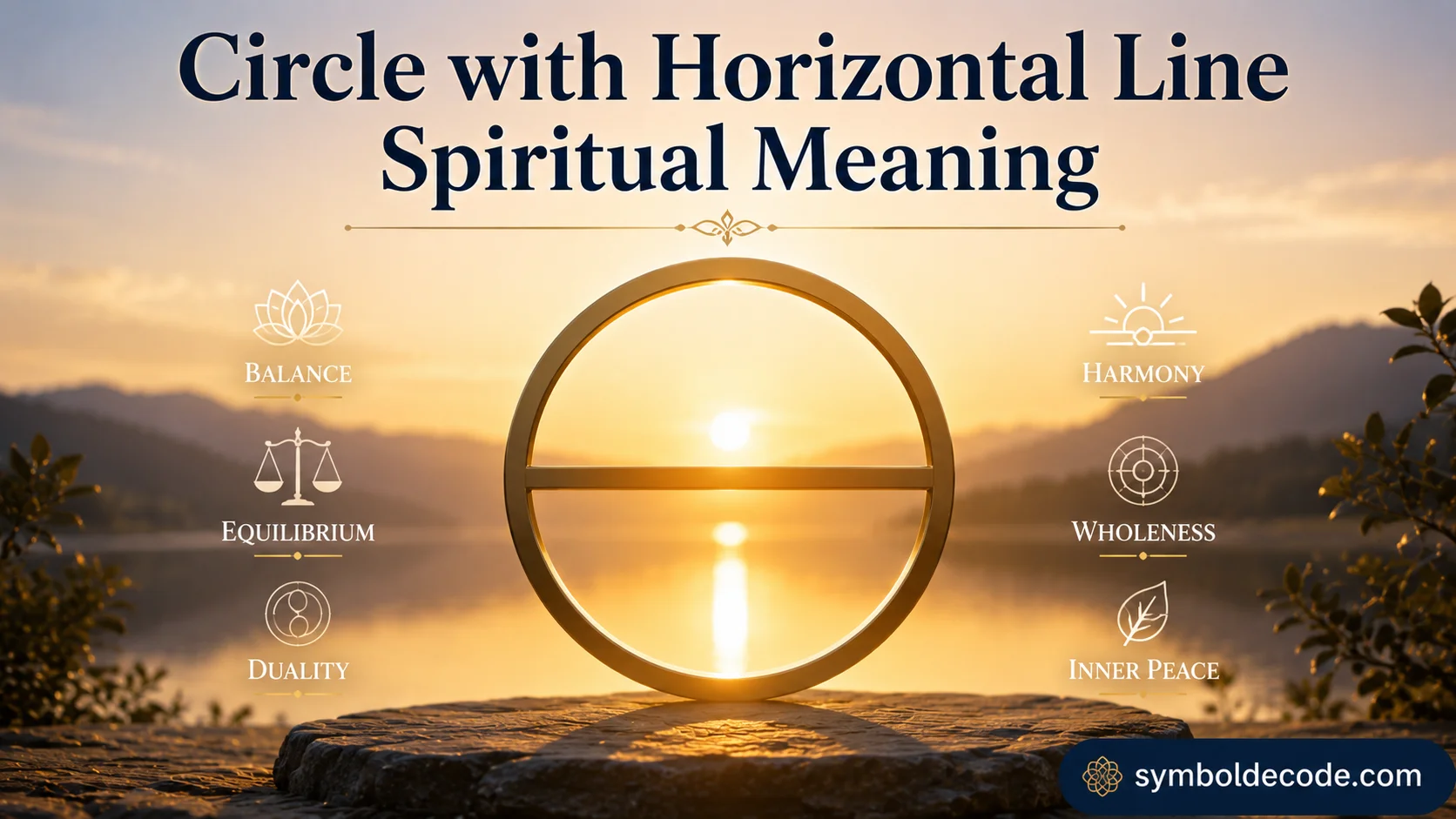 Circle with Horizontal Line Spiritual Meaning