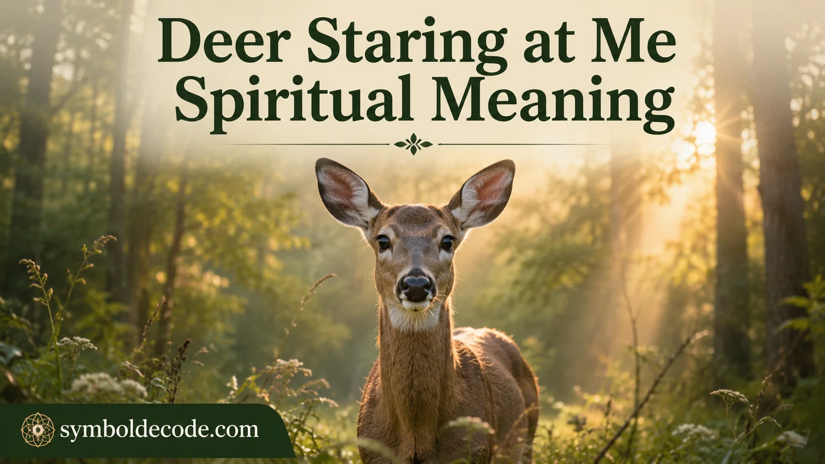 Deer Staring at Me Spiritual Meaning