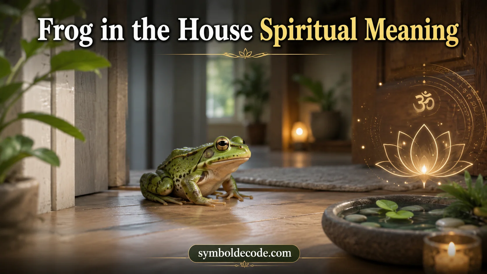 Frog in the House Spiritual Meaning