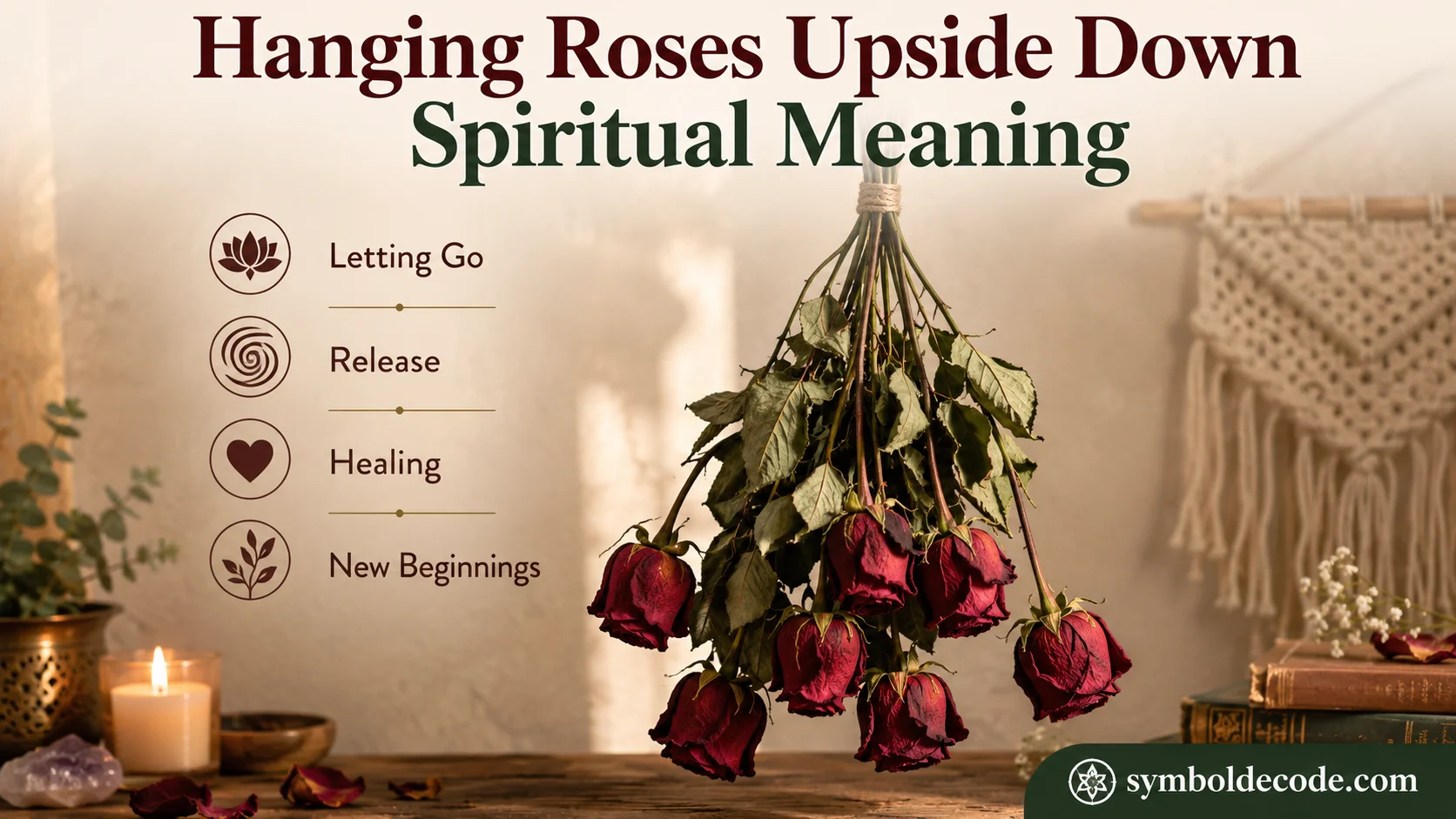 Hanging Roses Upside Down Spiritual Meaning