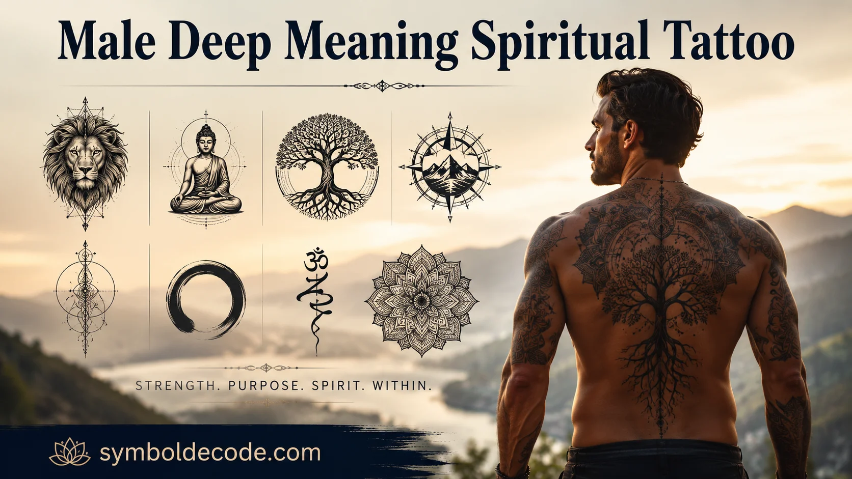 Male Deep Meaning Spiritual Tattoo
