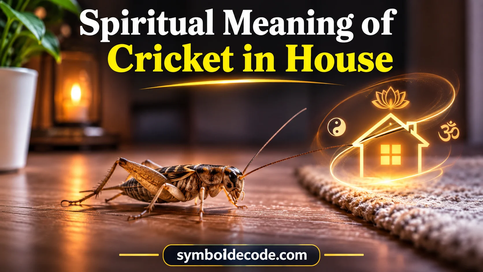 Spiritual Meaning of Cricket in House