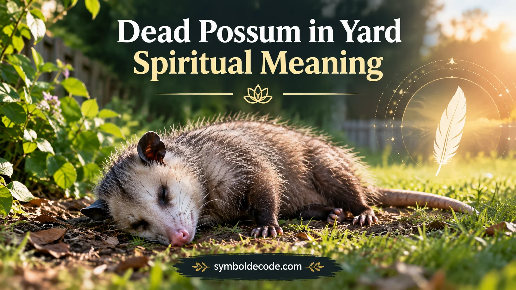 Dead Possum in Yard Spiritual Meaning