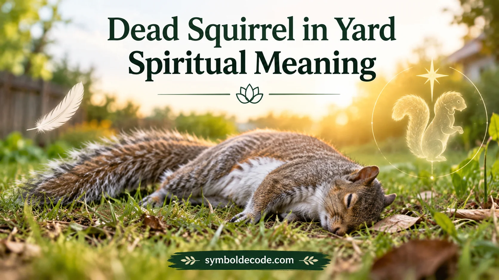 Dead Squirrel in Yard Spiritual Meaning