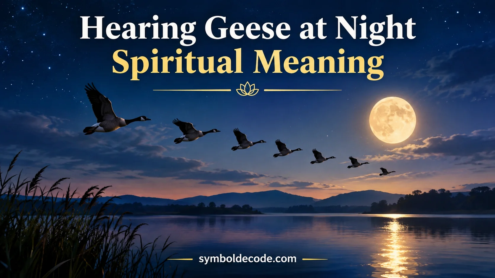 Hearing Geese at Night Spiritual Meaning