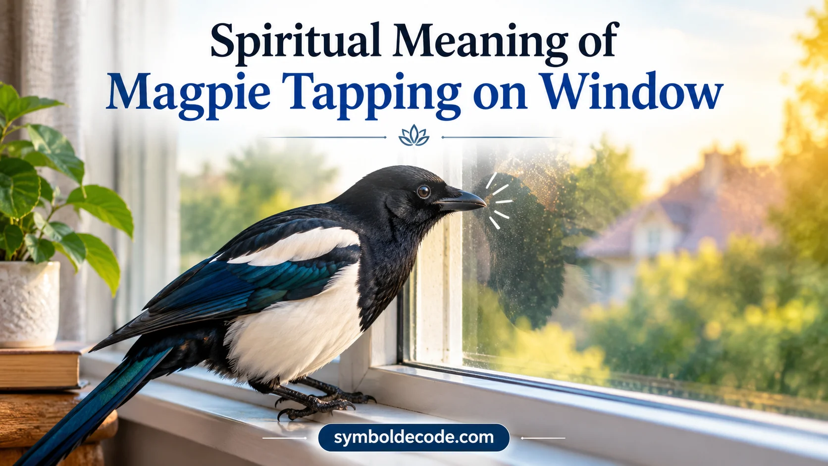 Spiritual Meaning of Magpie Tapping on Window
