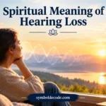 A person sitting peacefully near a sunlit window, symbolizing reflection, inner awareness, and the spiritual meaning of hearing loss.